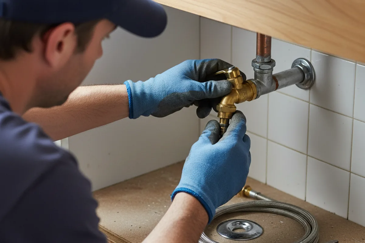Shutoff valve and fitting work during Emergency Plumbing in Jenkintown